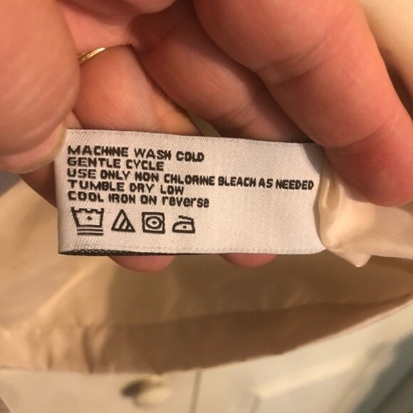 KORET Large Cream Ivory Windbreaker Lightweight Jacket Coat Hooded Button Up - Picture 6 of 9